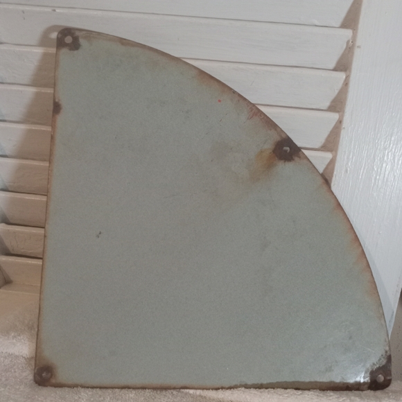 Vintage Porcelain Fred E. Cooper Workover Rig Sign - Picture 3 of 3